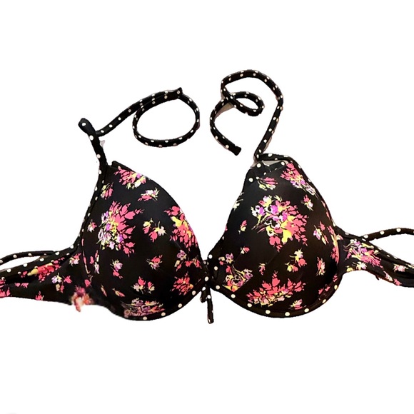 Retiring Soon! Victoria’s Secret Bikini Bra Top 32D with Ruffle Polkadots - Picture 2 of 11